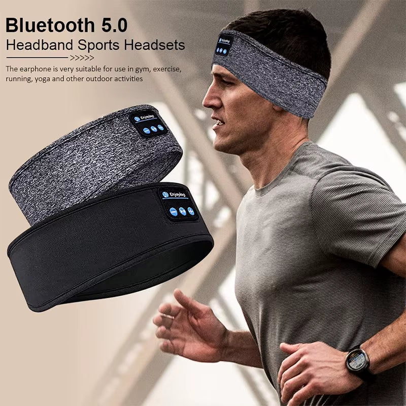 Wireless Bluetooth Earphone Sleeping Band Headphone Music Headphones Soft Elastic Comfortable Sports Headband Music Headset